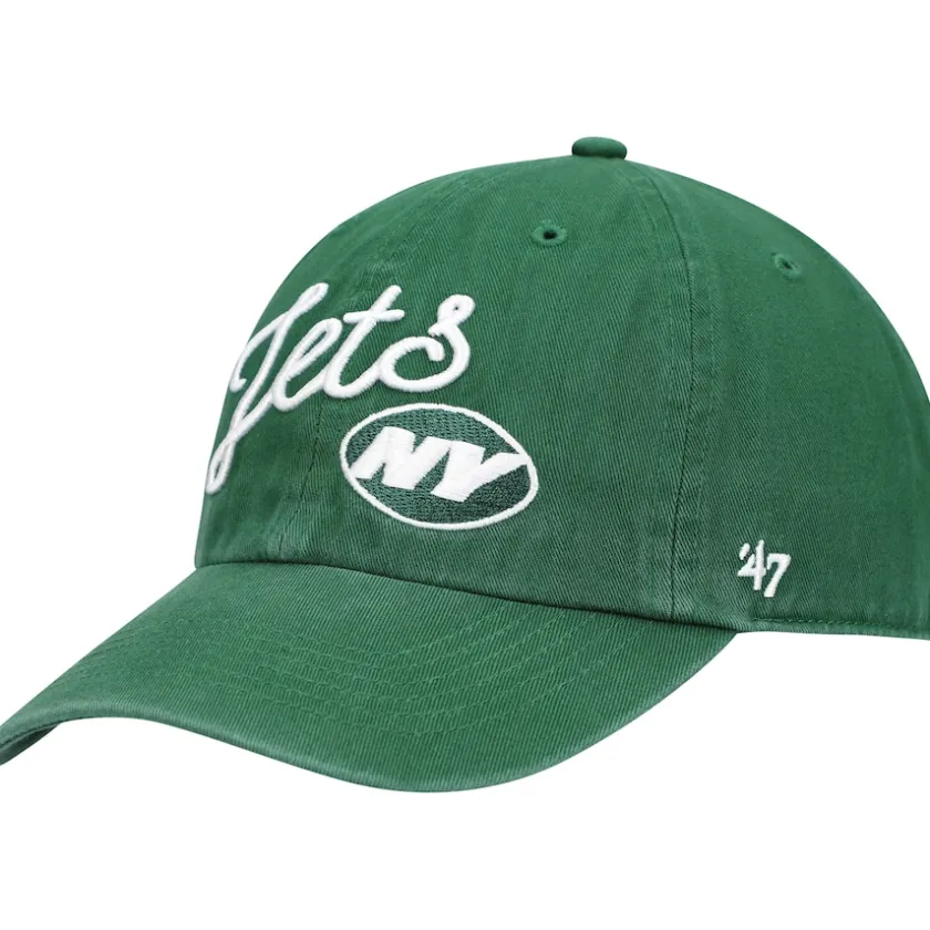 Hats|Women^New York Jets Women's '47 Green Millie Clean Up Adjustable Hat
