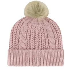Hats|Women^New York Jets Women's '47 Pink Meeko Dusty Rose Cuffed Knit Hat With Pom