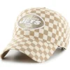 Hats|Women^New York Jets Women's '47 Tan Vibe Check Clean Up Adjustable Hat