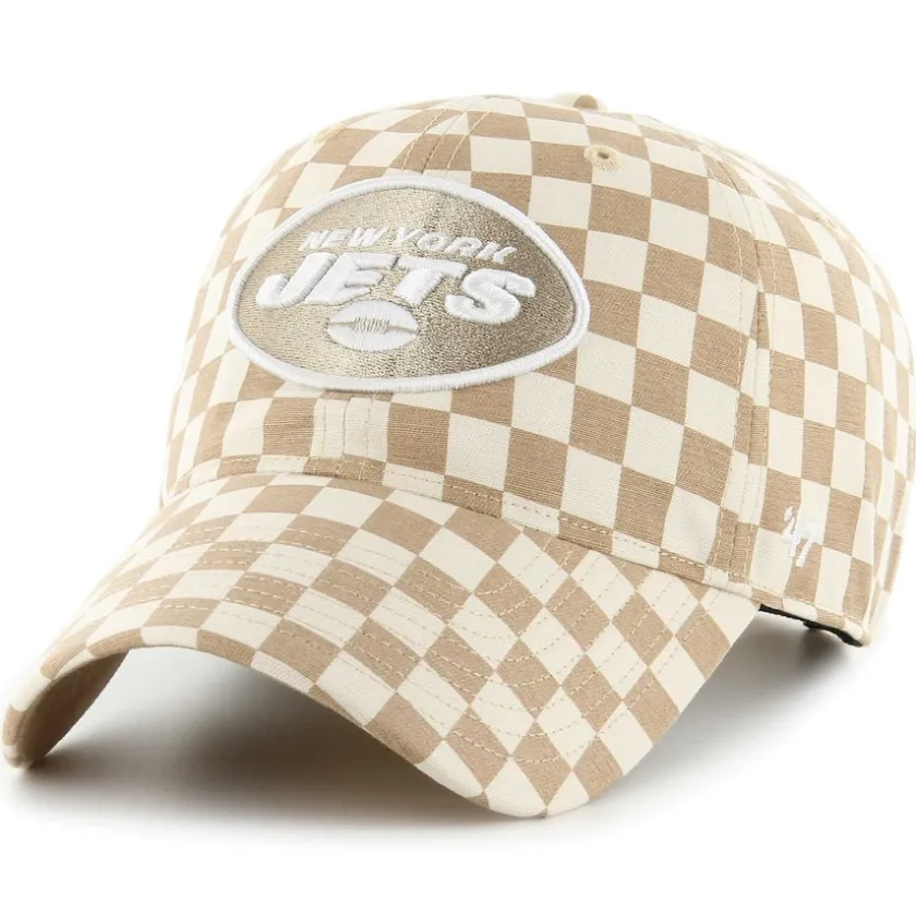 Hats|Women^New York Jets Women's '47 Tan Vibe Check Clean Up Adjustable Hat