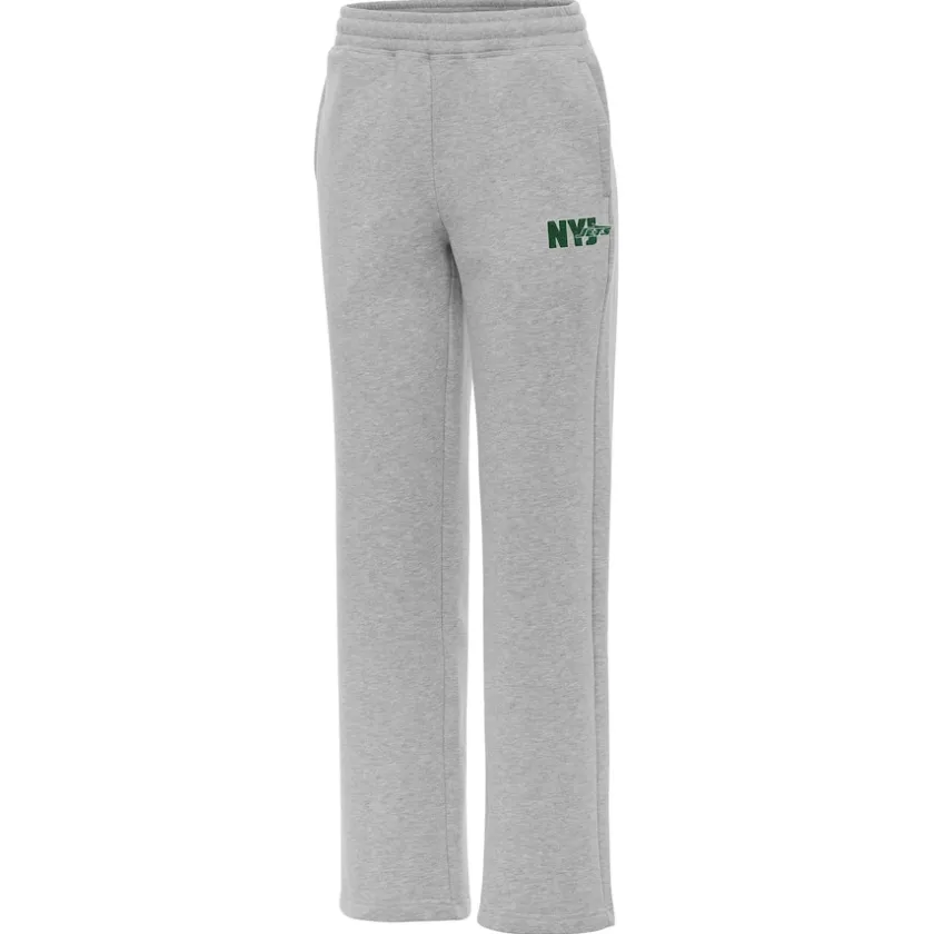 Shorts & Pants^New York Jets Women's Antigua Heather Gray Victory Sweatpants