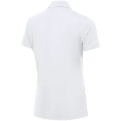 Polos^New York Jets Women's Antigua White Era V-Neck Polo