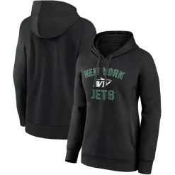 Sweatshirts & Fleece|Women^New York Jets Women's Black Victory Arch Pullover Hoodie