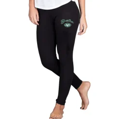 Shorts & Pants^New York Jets Women's Concepts Sport Black Lightweight Fraction Lounge Leggings