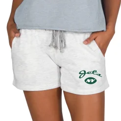 Shorts & Pants^New York Jets Women's Concepts Sport Oatmeal Mainstream Terry Lounge Shorts