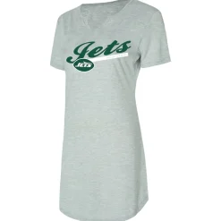 Underwear & Sleepwear^New York Jets Women's Concepts Sport Gray Petition Knit Nightshirt