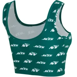Underwear & Sleepwear^New York Jets Women's Concepts Sport Green Record Allover Print Bralette