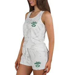 Underwear & Sleepwear^New York Jets Women's Concepts Sport Quartz Hacci Knit Tank Top & Shorts Sleep Set