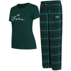 Underwear & Sleepwear^New York Jets Women's Concepts Sport Vector T-Shirt & Flannel Pants Sleep Set