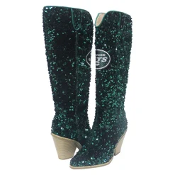 Shoes & Socks^New York Jets Women's Cuce Green Knee-High Sequin Boots
