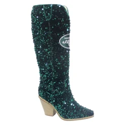 Shoes & Socks^New York Jets Women's Cuce Green Knee-High Sequin Boots