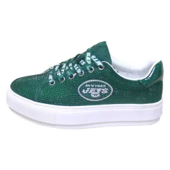 Shoes & Socks^New York Jets Women's Cuce Green Team Color Crystal Sneakers
