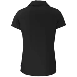 Polos^New York Jets Women's Cutter & Buck Black Throwback Daybreak Eco Recycled V-Neck Polo