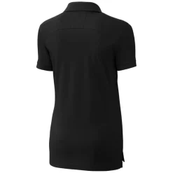 Polos^New York Jets Women's Cutter & Buck Black Throwback Logo Advantage Tri-Blend Pique Polo