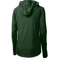 Jackets^New York Jets Women's Cutter & Buck Green Adapt Eco Knit Stretch Hybrid Full-Zip Jacket