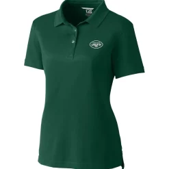 Polos^New York Jets Women's Cutter & Buck Green Advantage Polo