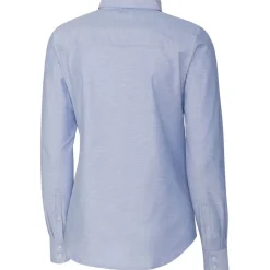 Sweaters & Dress Shirts^New York Jets Women's Cutter & Buck Light Blue Oxford Stretch Long Sleeve Button-Up Shirt
