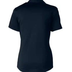 Polos^New York Jets Women's Cutter & Buck Navy Americana Prospect Textured Stretch Polo