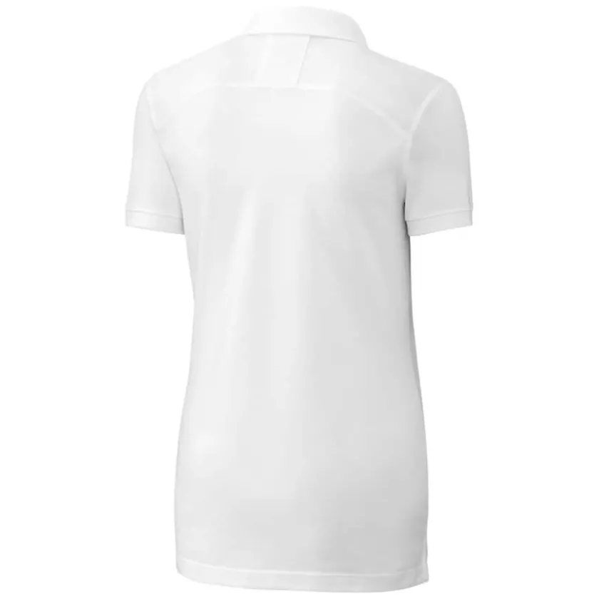 Polos^New York Jets Women's Cutter & Buck White Throwback Logo Advantage Tri-Blend Pique Polo