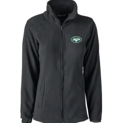 Jackets^New York Jets Women's Dunbrooke Black Hayden Polar Fleece Full-Zip Jacket