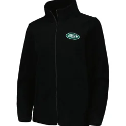 Jackets^New York Jets Women's Dunbrooke Black Hayden Polar Fleece Full-Zip Jacket