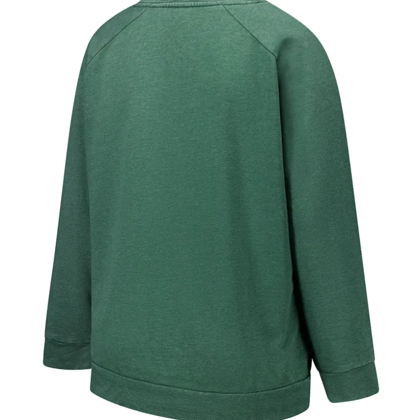 Sweatshirts & Fleece|Women^New York Jets Women's Fanatics Heather Green Acid Wash Raglan Pullover Sweatshirt