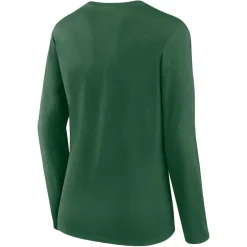 Plus Sizes^New York Jets Women's Fanatics Green Plus Size Foiled Play Long Sleeve T-Shirt