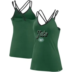 T-Shirts|Women^New York Jets Women's Fanatics Green Go For It Strappy Crossback Tank Top