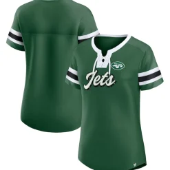 T-Shirts|Women^New York Jets Women's Fanatics Green Original State Lace-Up T-Shirt