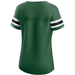 T-Shirts|Women^New York Jets Women's Fanatics Green Original State Lace-Up T-Shirt