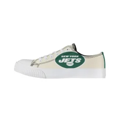 Shoes & Socks^New York Jets Women's FOCO Cream Low Top Canvas Shoes