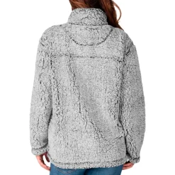 Jackets|Sweatshirts & Fleece^New York Jets Women's G-III 4Her By Carl Banks Gray Sherpa Full-Zip Jacket