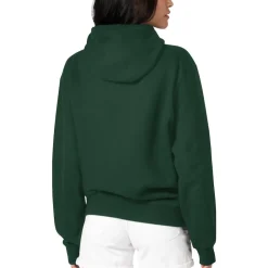 Jackets^New York Jets Women's G-III 4Her By Carl Banks Green Flowers Team Logo Graphic Fleece Pullover Hoodie