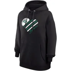 Jackets^New York Jets Women's G-III 4Her By Carl Banks Black Heart Fleece Tri-Blend Pullover Hoodie