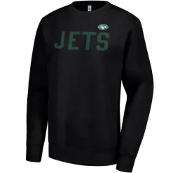 Jackets|Sweatshirts & Fleece^New York Jets Women's G-III 4Her By Carl Banks Black Dot Print Fleece Pullover Sweatshirt