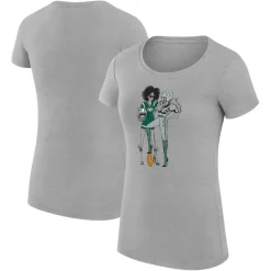 Jackets^New York Jets Women's G-III 4Her By Carl Banks Heather Gray Football Girls Fitted T-Shirt