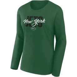T-Shirts|Women^New York Jets Women's Green Grip Long Sleeve T-Shirt