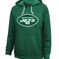 Sweatshirts & Fleece|Women^New York Jets Women's Majestic Threads Aaron Rodgers Green Name & Number Tri-Blend Pullover Hoodie