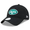 Hats|Women^New York Jets Women's New Era Black Main Core Classic 2.0 9TWENTY Adjustable Hat