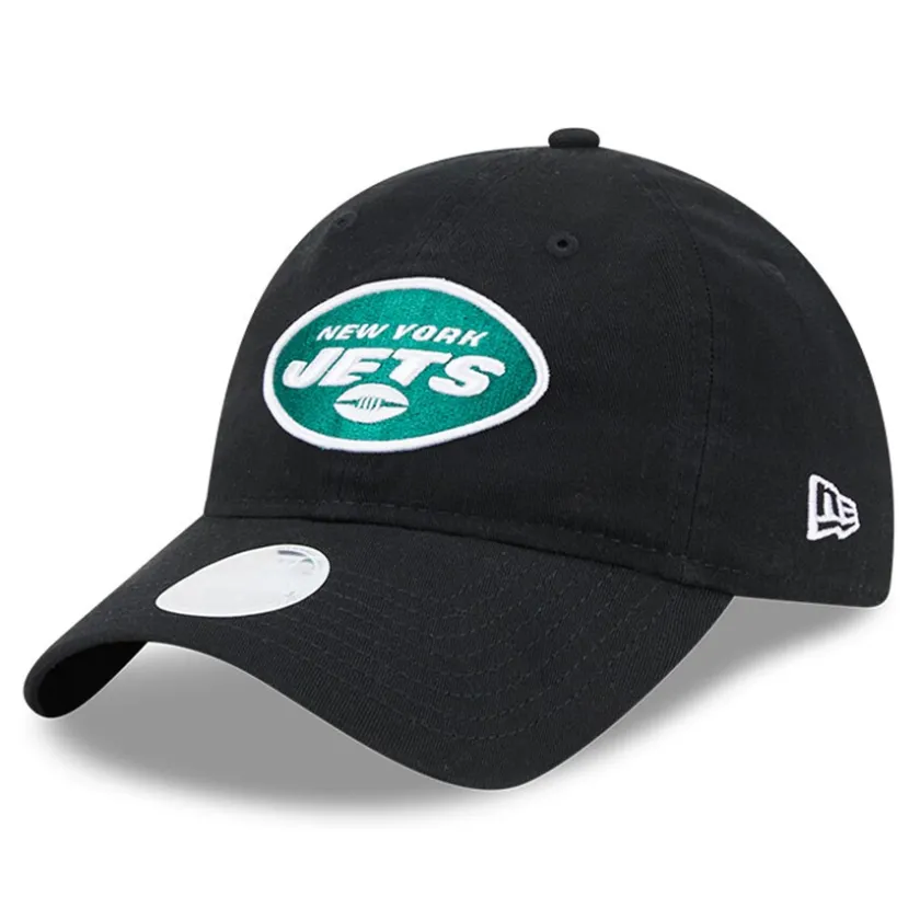 Hats|Women^New York Jets Women's New Era Black Main Core Classic 2.0 9TWENTY Adjustable Hat