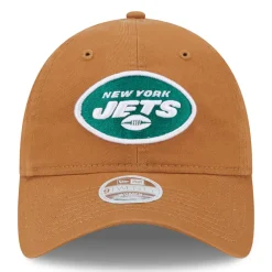 Hats|Women^New York Jets Women's New Era Brown Main Core Classic 2.0 9TWENTY Adjustable Hat