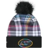 Hats|Women^New York Jets Women's New Era Black 2024 NFL Crucial Catch Cuffed Knit Hat With Pom