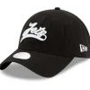Hats|Women^New York Jets Women's New Era Black Tail Sweep 9TWENTY Adjustable Hat