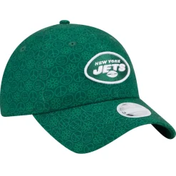 Hats|Women^New York Jets Women's New Era Green Smiley 9TWENTY Adjustable Hat