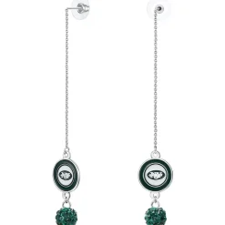 Accessories|Jewelry^New York Jets Women's Chain Pierce Shambala Earrings