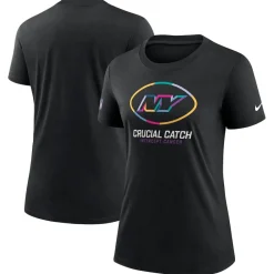 T-Shirts|Women^New York Jets Women's Nike Black 2024 NFL Crucial Catch Tri-Blend T-Shirt