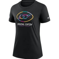T-Shirts|Women^New York Jets Women's Nike Black 2024 NFL Crucial Catch Tri-Blend T-Shirt