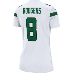 Jerseys|Women^New York Jets Women's Nike Aaron Rodgers White Player Jersey