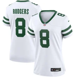Jerseys|Women^New York Jets Women's Nike Aaron Rodgers Legacy White Game Jersey