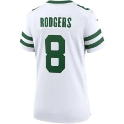 Jerseys|Women^New York Jets Women's Nike Aaron Rodgers Legacy White Game Jersey